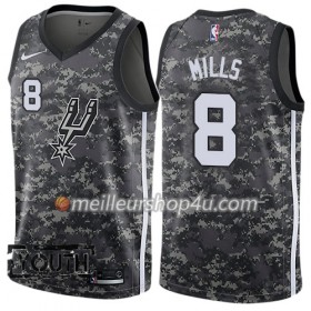 Maillot Basket Enfant San Antonio Spurs Patty Mills 8 Nike City Edition Noir Swingman